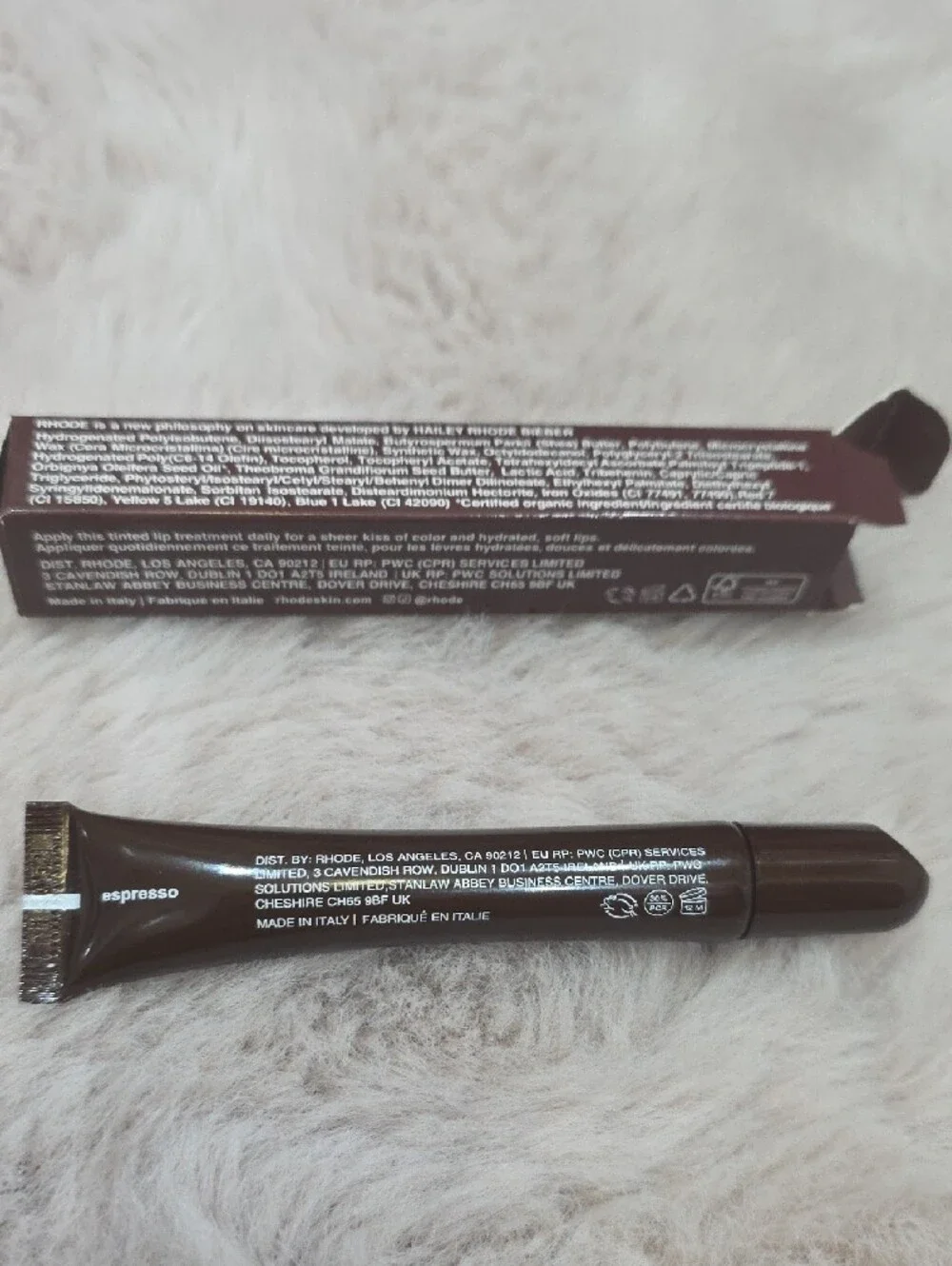 RHODE Peptide Lip Tint — Espresso Brown Limited Holiday Edition Scented 10ml NEW